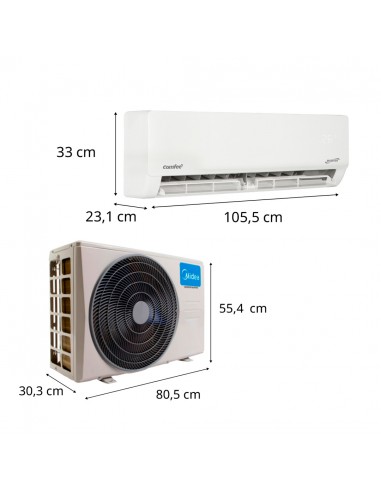 Split Muro Midea Comfee Wifi R32 24K BTU